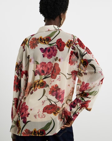 Joanna Hope Printed Crinkle Shirt