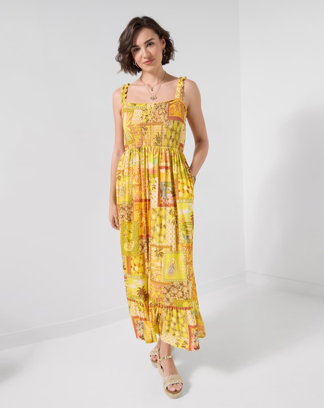 Joe Browns Sunshine Days Jersey Maxi Dress - Sunshine Yellow