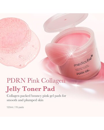 Medicube PDRN Pink Collagen Toning Gel Toner Pad 70 pcs