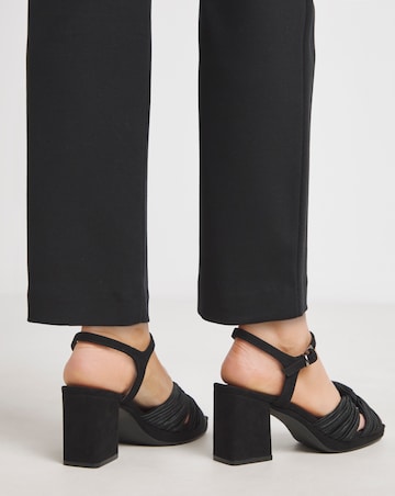 Citrus Crossover Detail Heeled Sandals - Wide Fit (E)