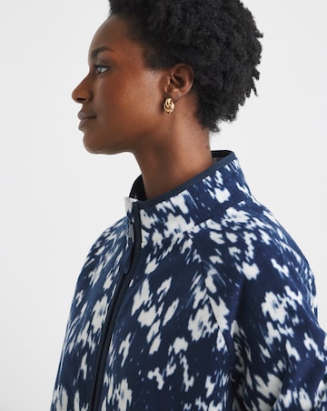 Zip Through Longline Fleece