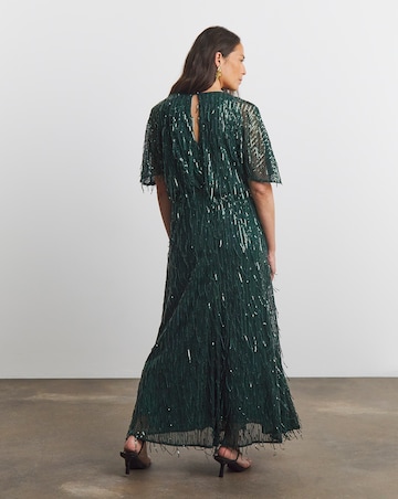 Joanna Hope Sequin Tassle Maxi Dress