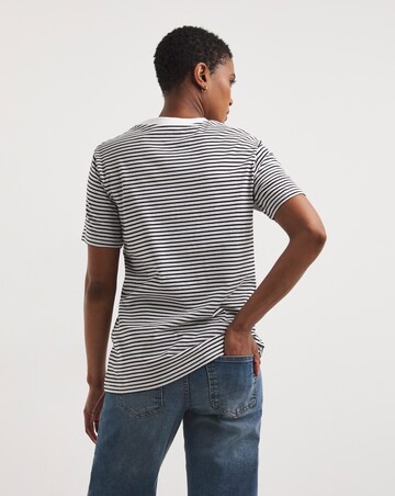 Pink & White Stripe 2 Pack Crew Neck T-Shirts