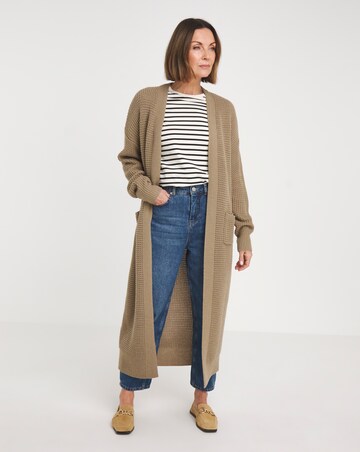 Chunky Knit Edge to Edge Cardigan