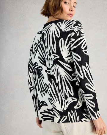 White Stuff Olive Print Jumper