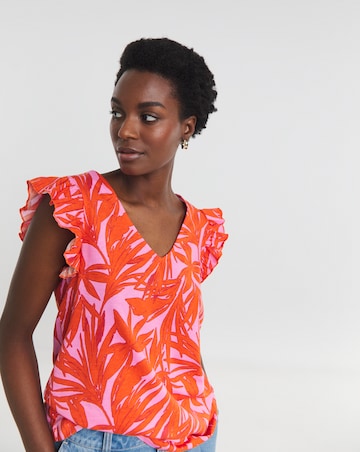 Pure Cotton The Ruffle Vest Printed