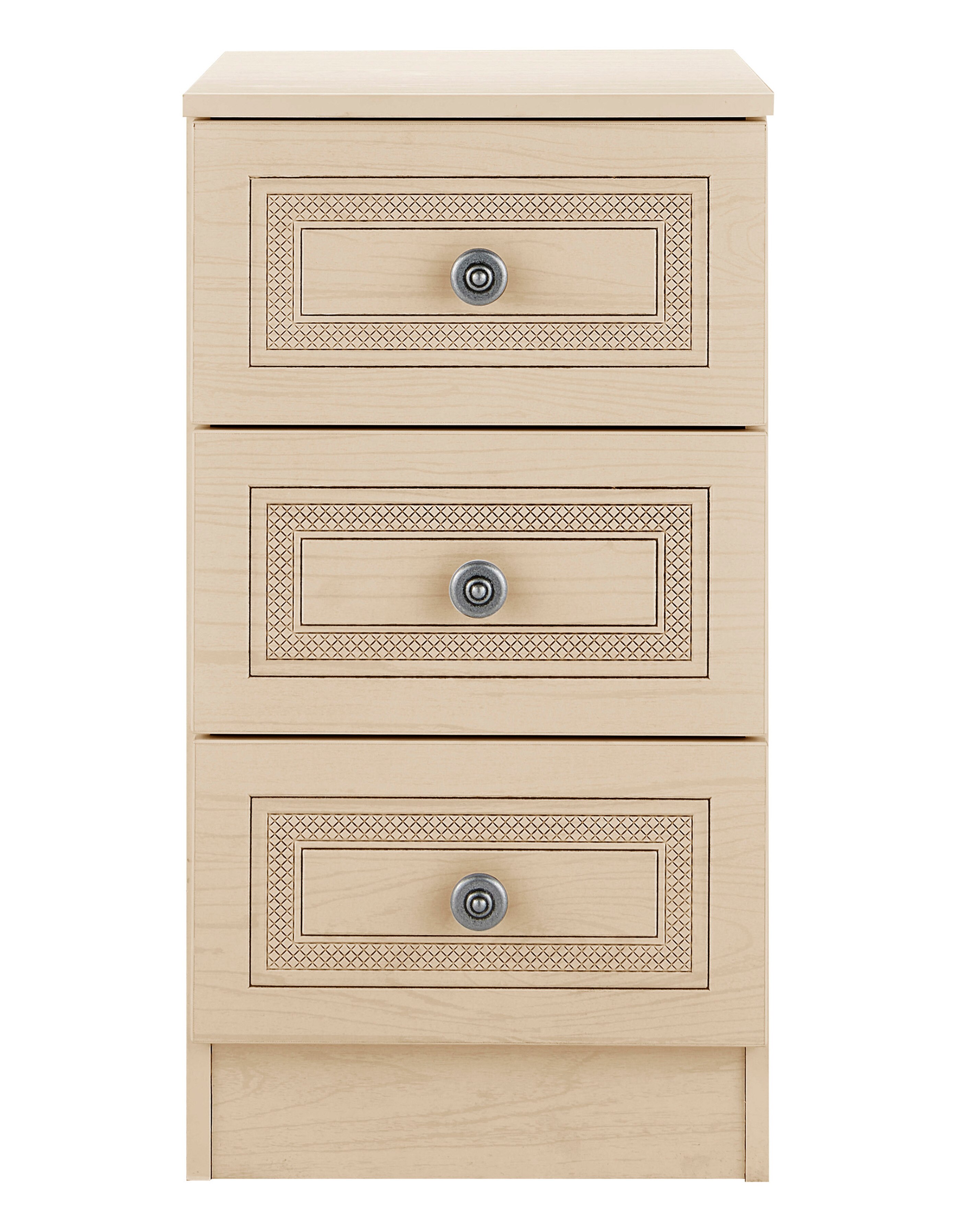 Richmond Ready Assembled 3 Drawer Bedside Table