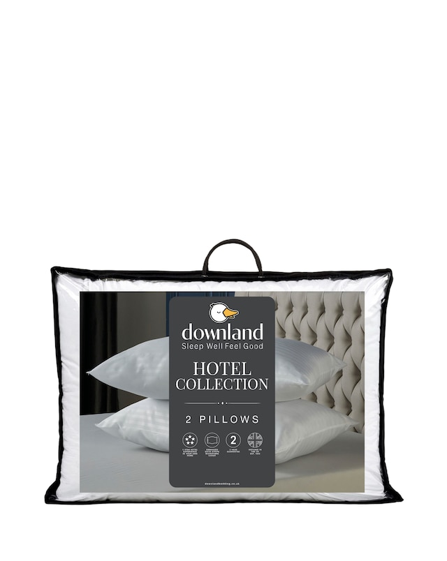 Downland Hotel Collection Satin Stripe Pack of 2 Pillows