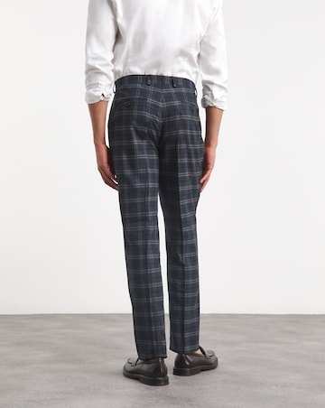 Textured Window Pane Check Suit Trouser