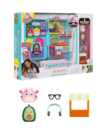Squishmallows Squishalongs Luggage Playset