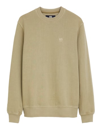 Union Garment Dyed Crew Neck Sweat- Tan