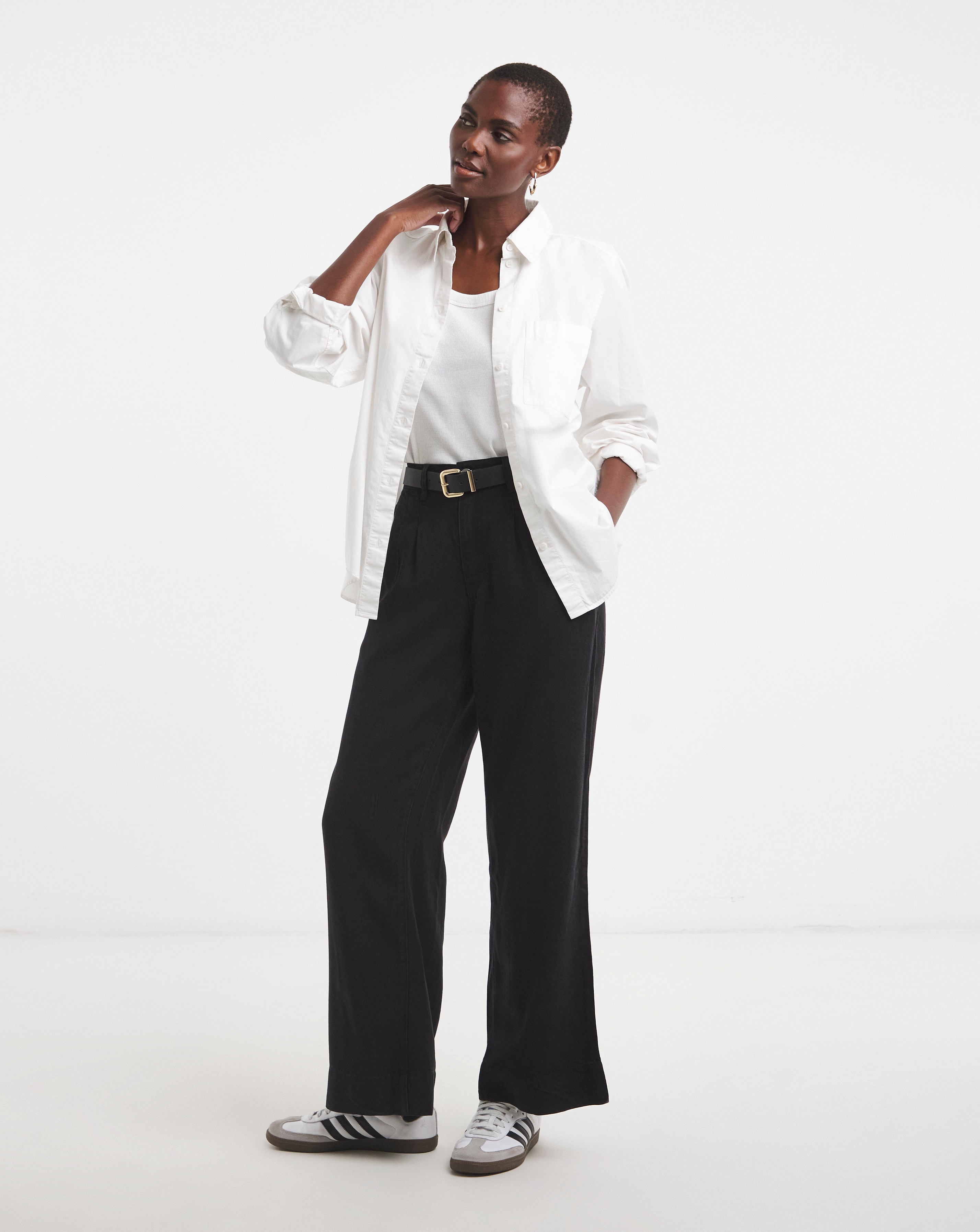 Black Wide Leg Jeans with Tencel™ Lyocell