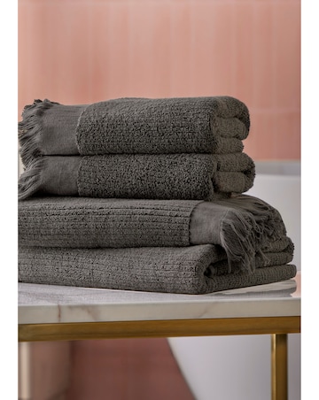 Cosmo Textured Cotton 4 Piece Towel Bale