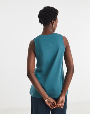 Pure Cotton Indigo Tank Vest