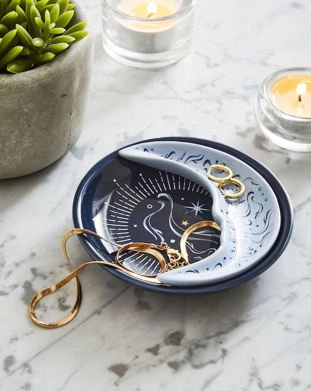 Blue Moon Stacking Trinket Dish