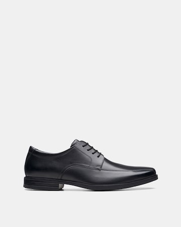 Clarks Howard Over Leather Shoe - Black