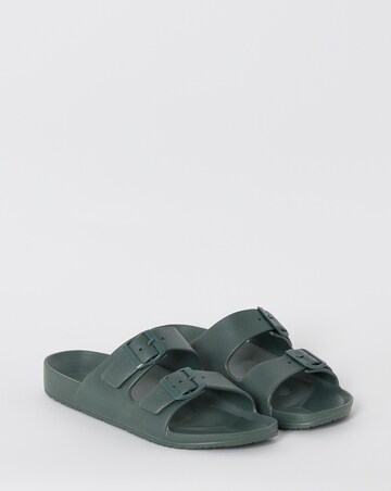 Mens Adjustable Double Buckle Slide Wide