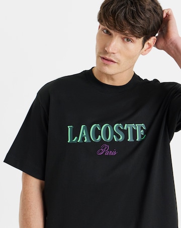 Lacoste Short Sleeve Logo T-Shirt - Black