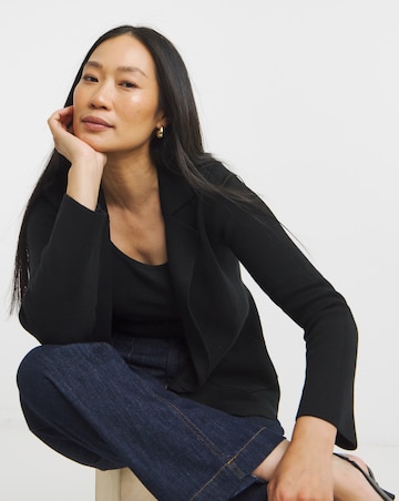 Black Knitted Blazer