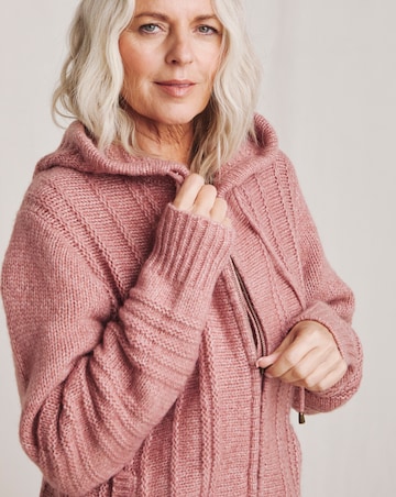 Julipa Hooded Zip Up Cardigan