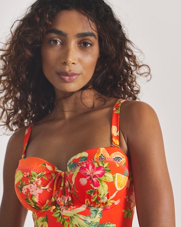 Figleaves Bandeau Underwired Tummy Control Swimdress