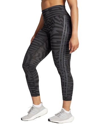 adidas Optime TrainIcons Jacquard 3 Stripes Leggings