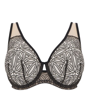 Contemporary Geo Lace Balcony Bra