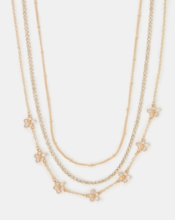 Accessorize 3-Pack Flower Chain Necklaces