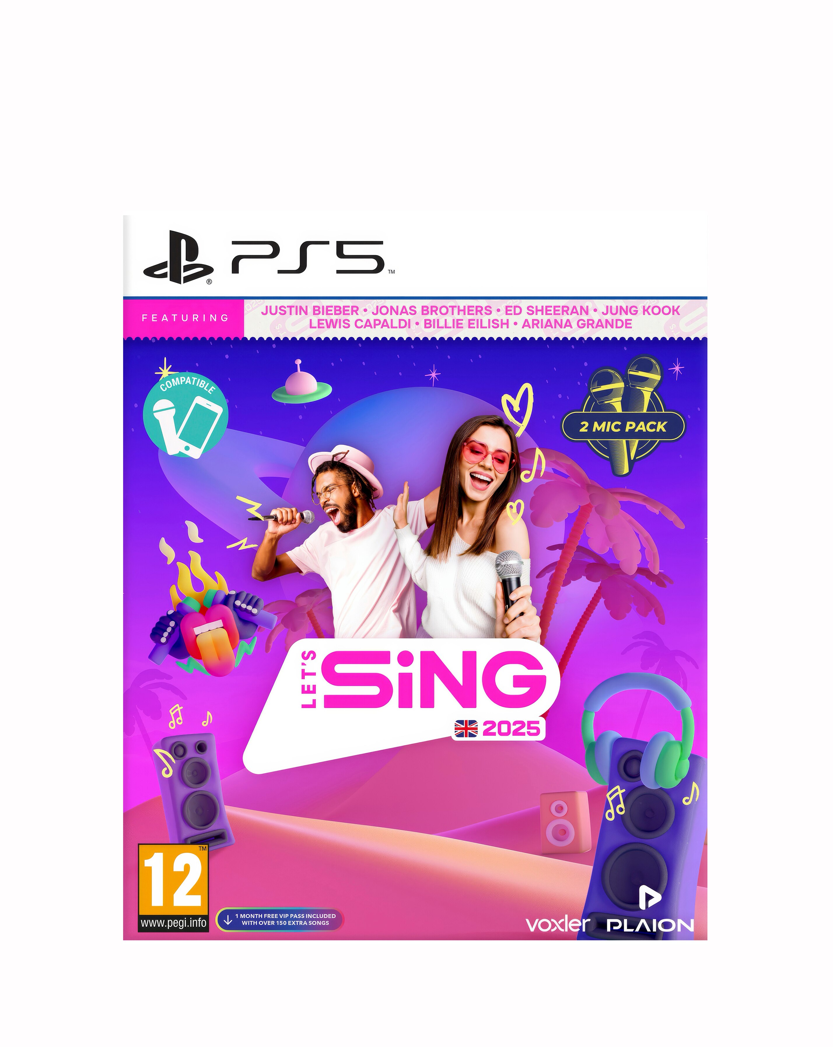 Let's Sing 2025 2 Mic Pack (PS5) | JD Williams