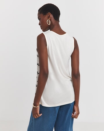 Ivory Crochet Front Vest