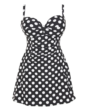Control Underwired Twist Front Swimdress