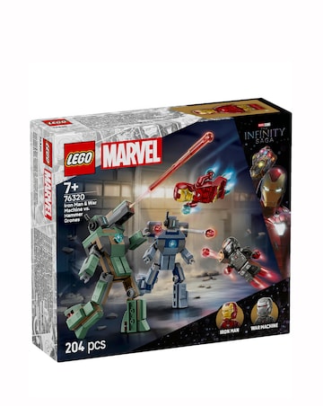 LEGO Marvel Iron Man & War Machine vs. Hammer Drones Buildable Super Hero 76320
