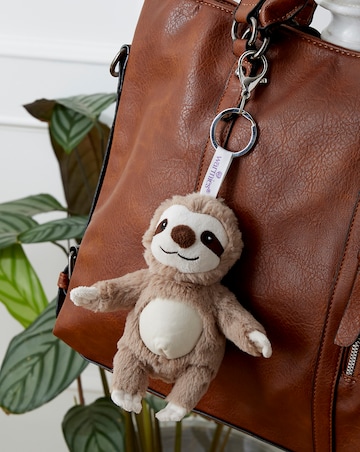 Warmies Brown Sloth Bag Charm