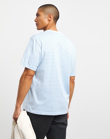 Lacoste Short Sleeve Blue Stripe T-Shirt