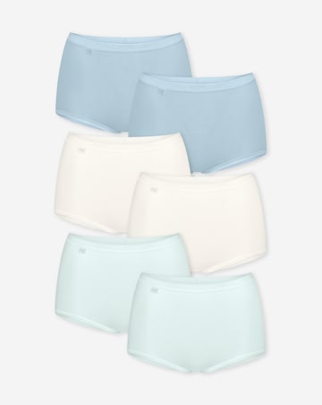 Sloggi (6 Pack) Cotton Basic Maxi Knickers Mint Multi