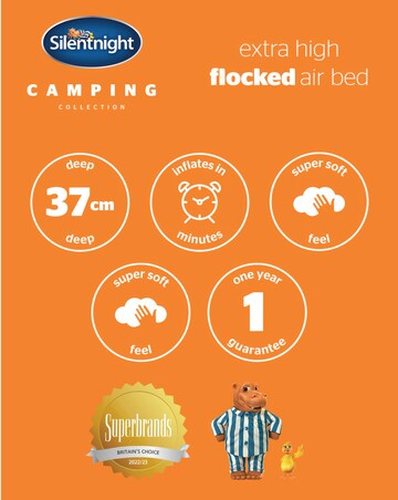 Silentnight Flocked Airbed with Electric Pump - King