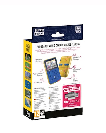 Hyper Mega Tech Capcom Edition Super Pocket Retro Handheld Gaming Console