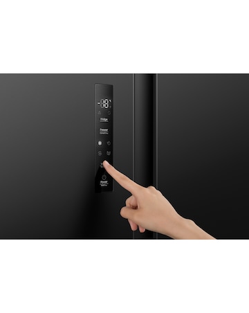 Fridgemaster MS91558DEB Non-Plumbed Total No Frost American Fridge Freezer Black