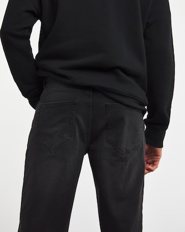 Loose Fit Stretch Jean Black Wash