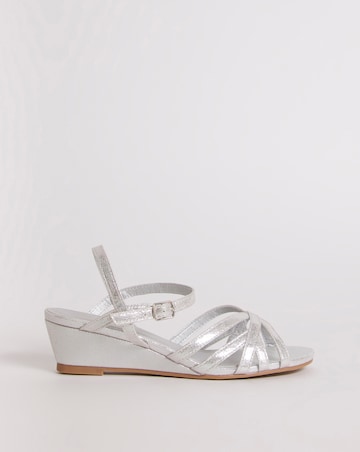 Peep Toe Wedge Occasion Sandal - Extra Wide Fit (EEE)
