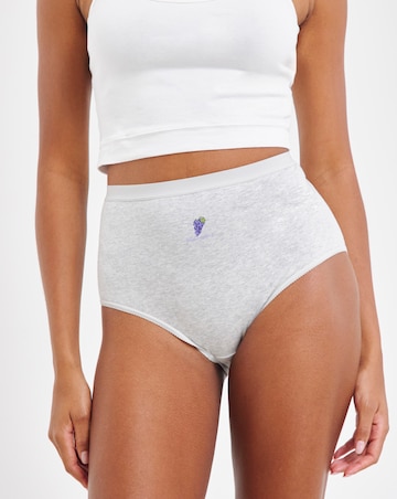 Pretty Secrets (7 Pack) Cotton Full Fit Knickers Fruits