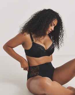 Fantasie Fusion Lace Plunge Wired Bra Black