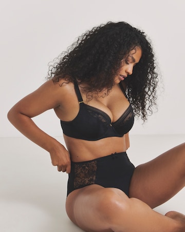 Fantasie Fusion Lace Plunge Wired Bra Black