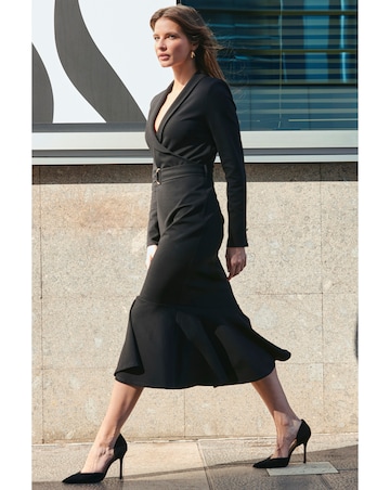 Sosandar Tailored Blazer Style Fishtail Dress