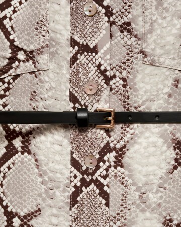 Mango Serpi Snake Primt Midi Dress