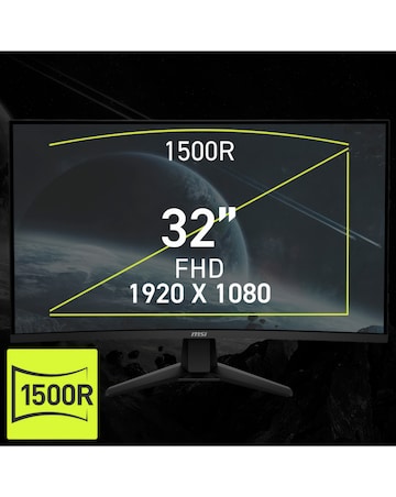 MSI MAG 32C6X 31.5in FHD VA 250Hz 1ms Curved Gaming Monitor