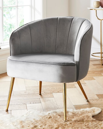 Joanna Hope Esme Velvet Accent Chair