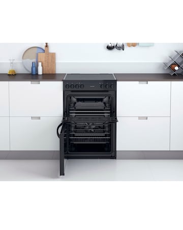 Indesit ID67V9KMB/UK 60cm Electric Double Cooker + Installation