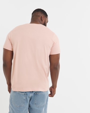 Pure Cotton Crew Neck T-Shirt- Pastel Pink