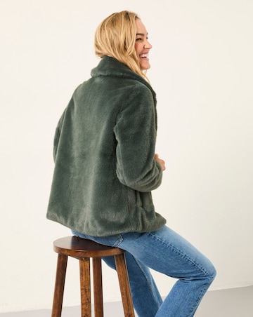 Fatface Short Fur Coat